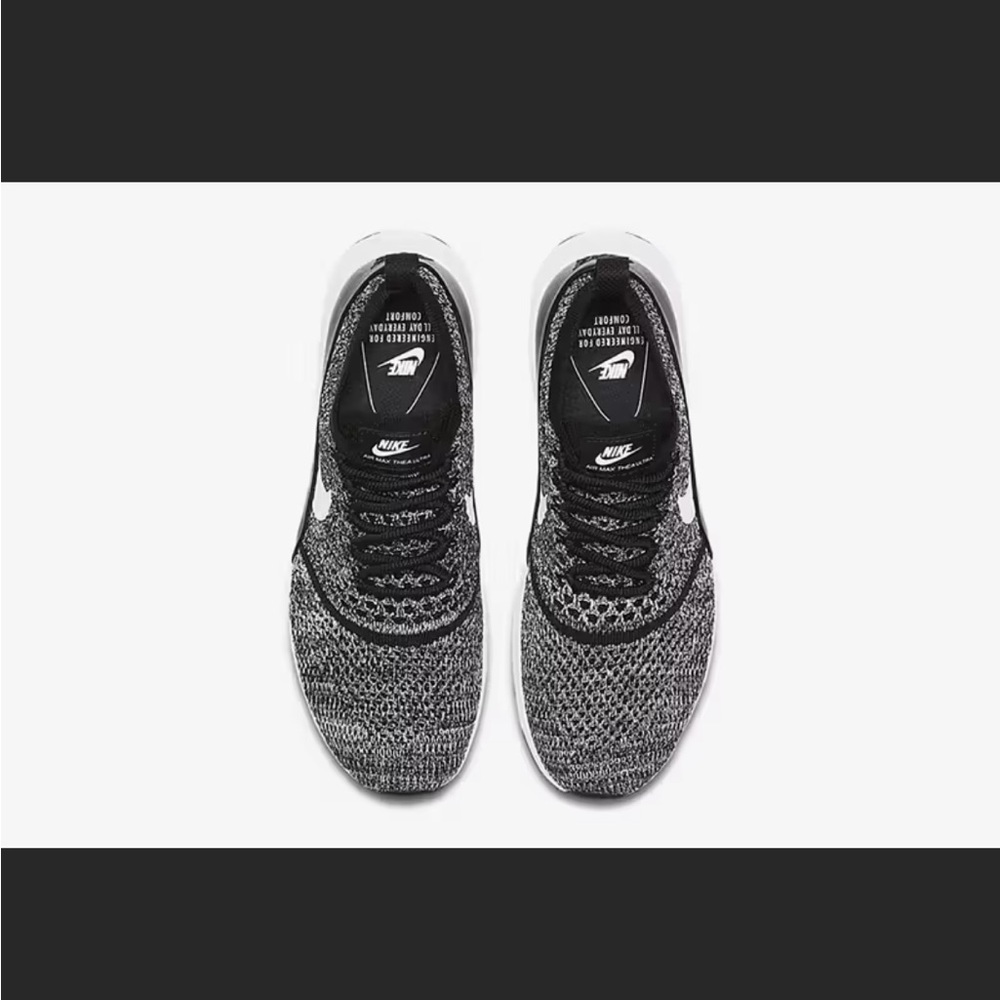 Nike Air Max Thea Ultra FK Athleisure Minimalist Sneakers Black White ‘Oreo’ 8.5 - Picture 3 of 12